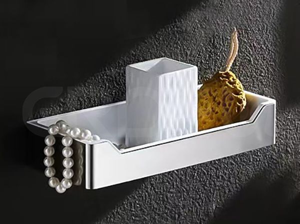 BA10640 ERDEN Stainless Steel Bath Square Shower Shelf Basket